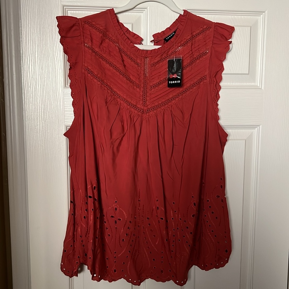 Torrid Pintuck Detail Top - Picture 6 of 9